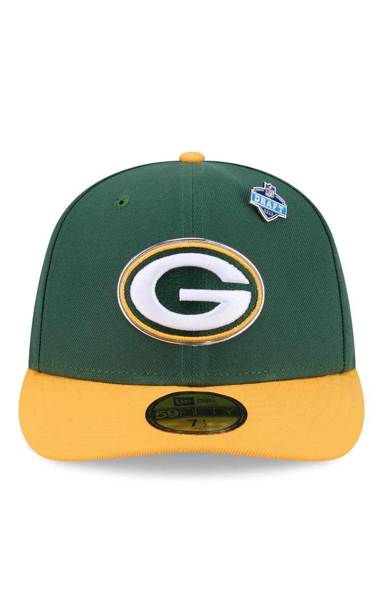 New Era Men's New Era  Green/Gold Green Bay Packers 2026 NFL Draft Pre-Curved 59FIFTY Fitted Hat, Alternate, color, Green