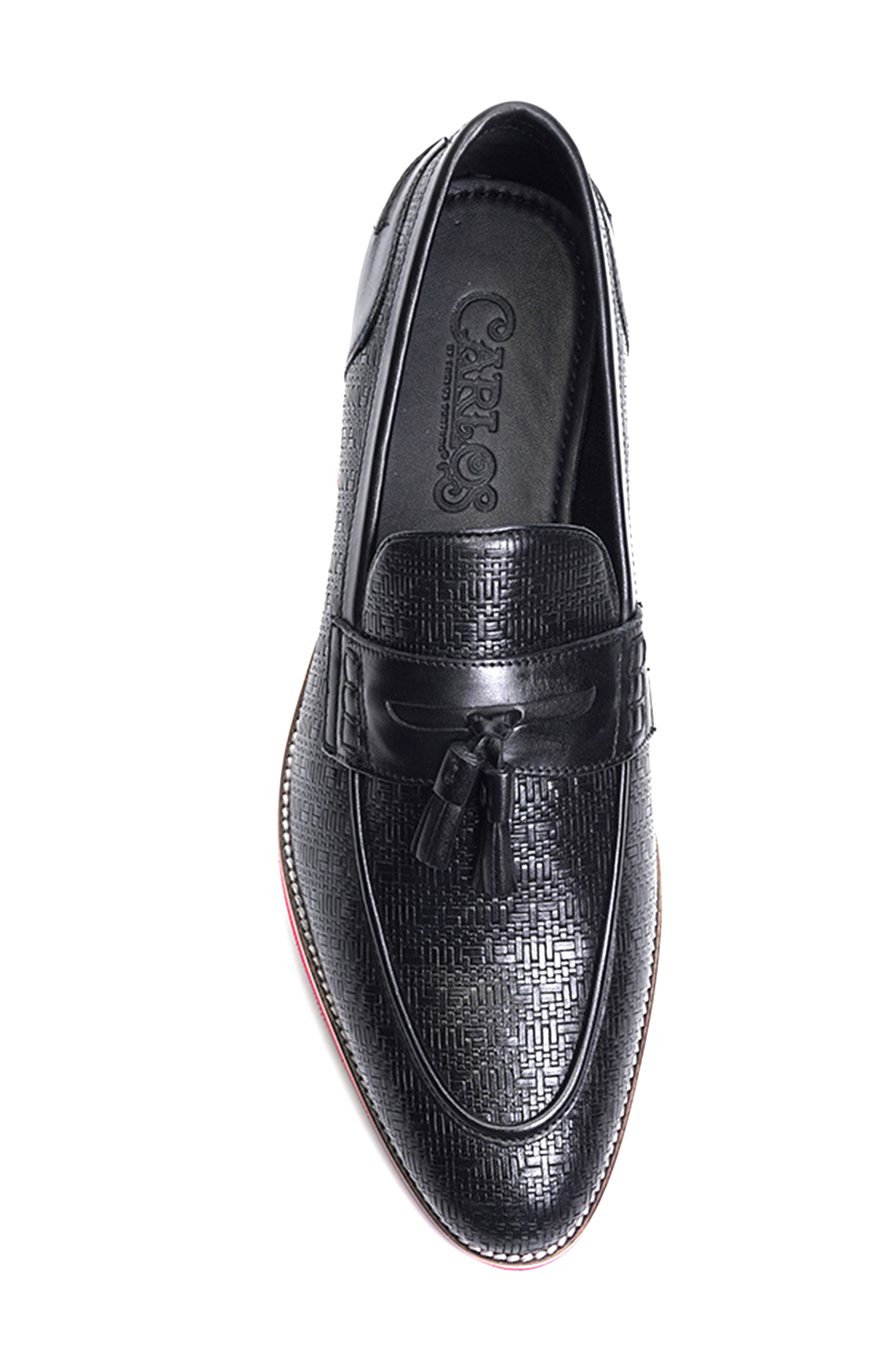 CARLOS SANTANA Garcia Tassel Loafer, Alternate, color, Black