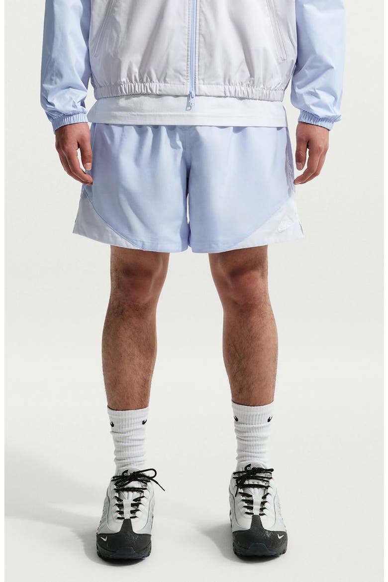 Windrunner Lightweight Woven Shorts, Main, color, HYDROGEN BLUE/ WHITE
