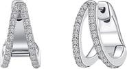 Lafonn Simulated Diamond Split Huggie Earrings