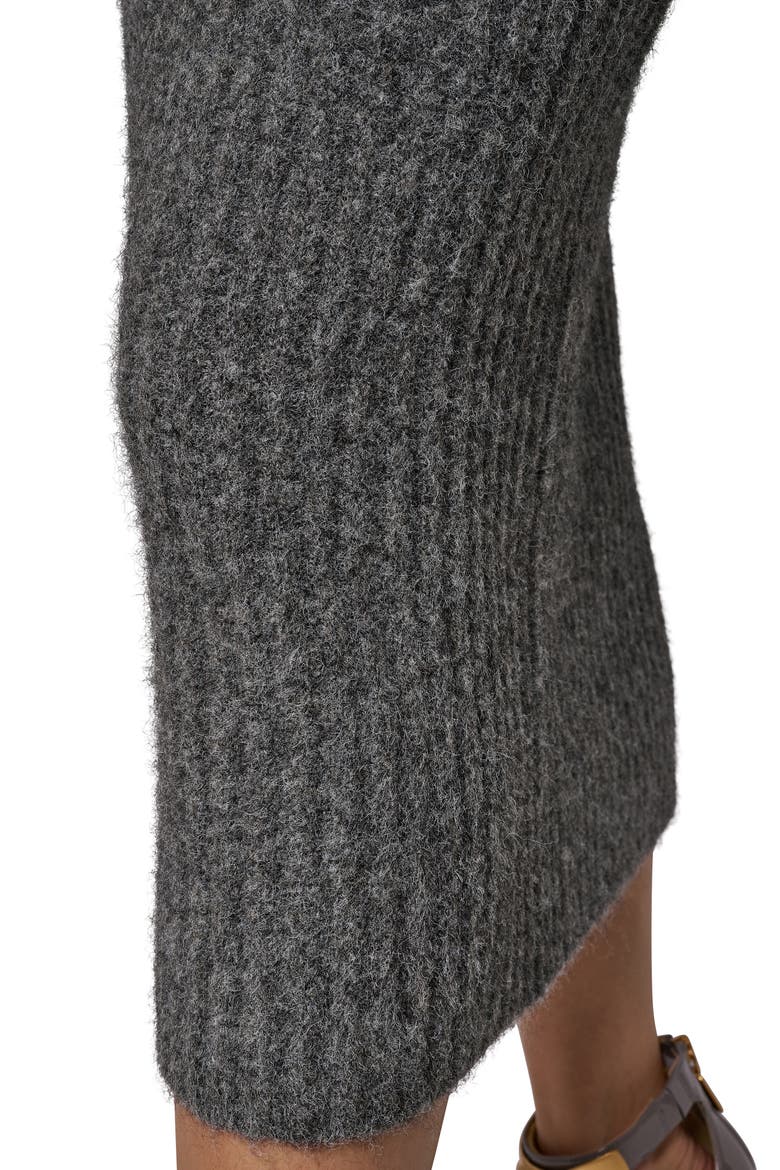 Straight Sweater Skirt, Alternate, color, HEATHER CHARCOAL