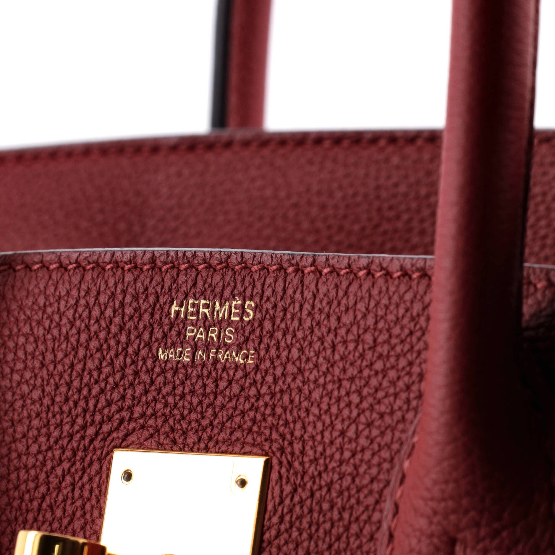 Pre-Owned Hermes Birkin Handbag Red Togo with Gold Hardware 30, Alternate, color, Rouge Grenat