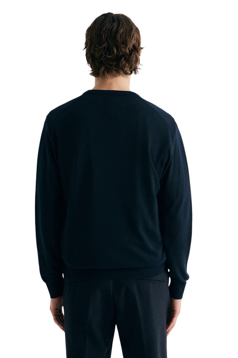 Merino Wool Sweater, Alternate, color, Navy