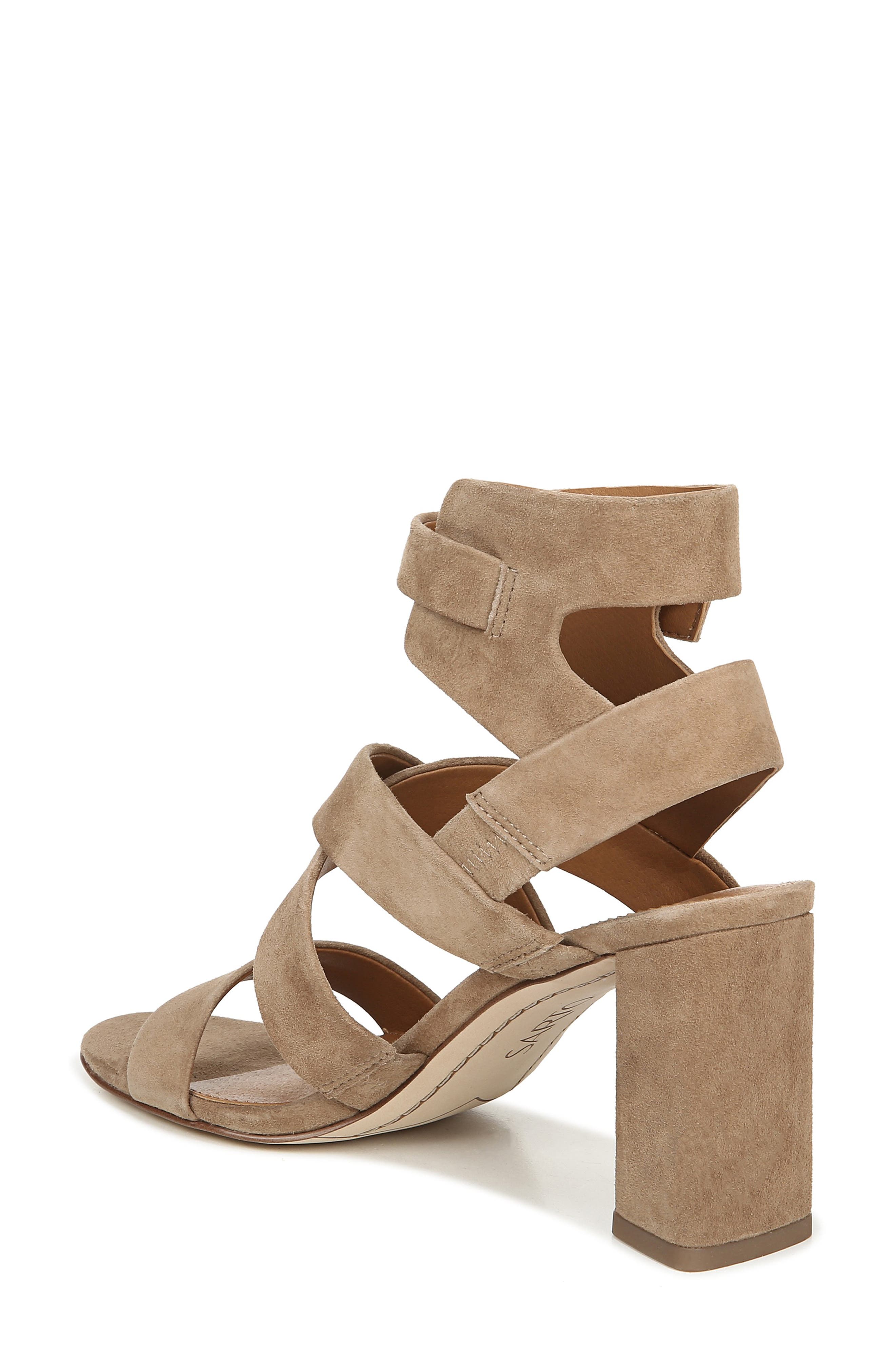 SARTO by Franco Sarto Tristan Strappy Block Heel Sandal, Alternate, color, TAUPE SUEDE