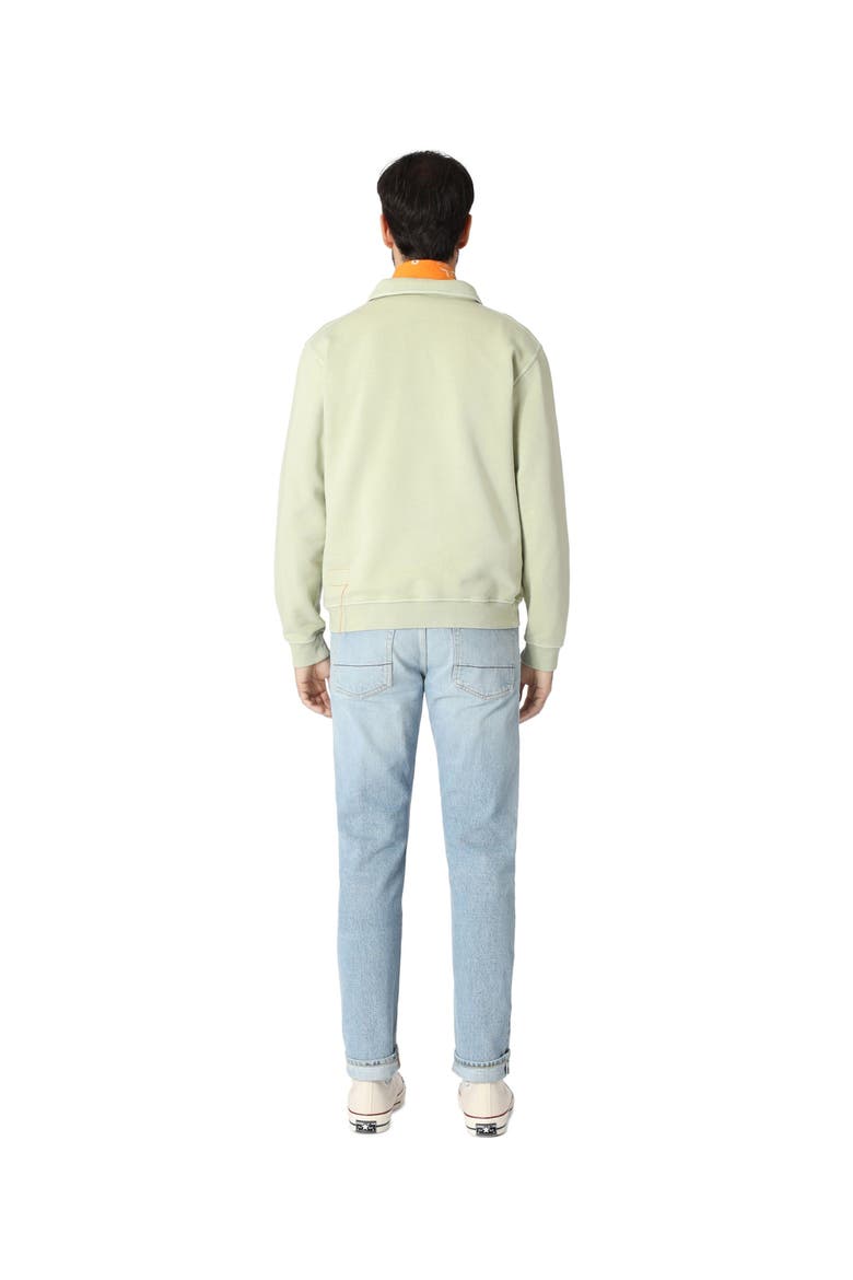 Hunting Long Sleeve Fleece Jersey Polo Shirt, Alternate, color, OFF WHITE