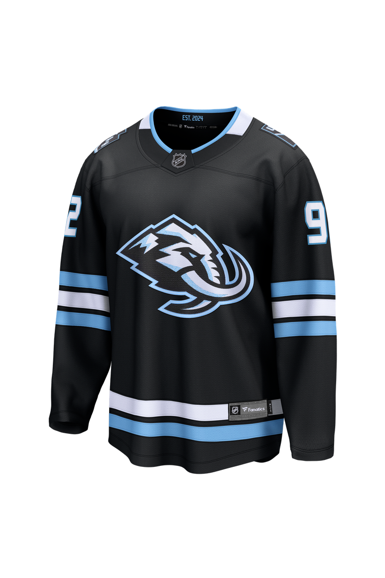 Men's Fanatics Logan Cooley Black Utah Mammoth Home Breakaway Jersey, Alternate, color, Black