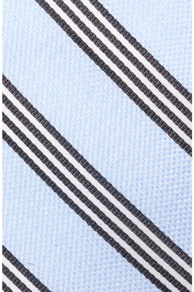 Menson Stripe Silk Tie, Alternate, color, BLACK