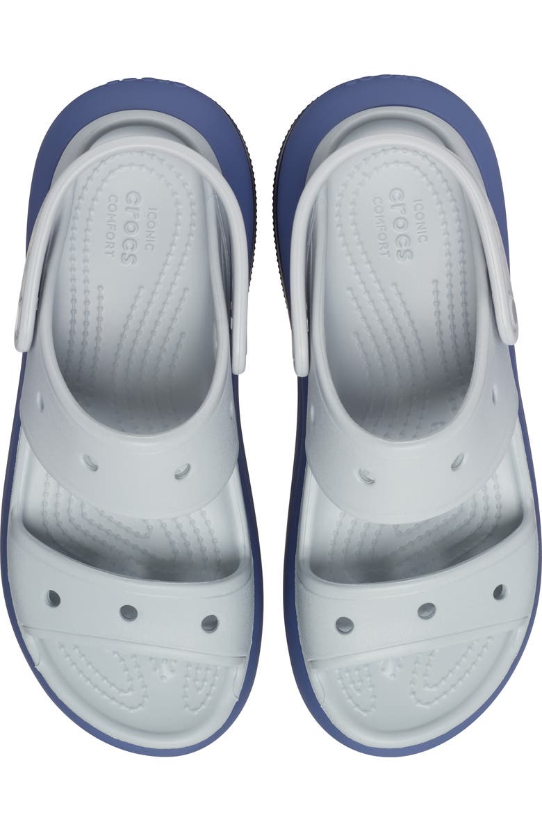 CROCS Classic Mega Crush Water Resistant Platform Sandal, Alternate, color, Mirage Multi