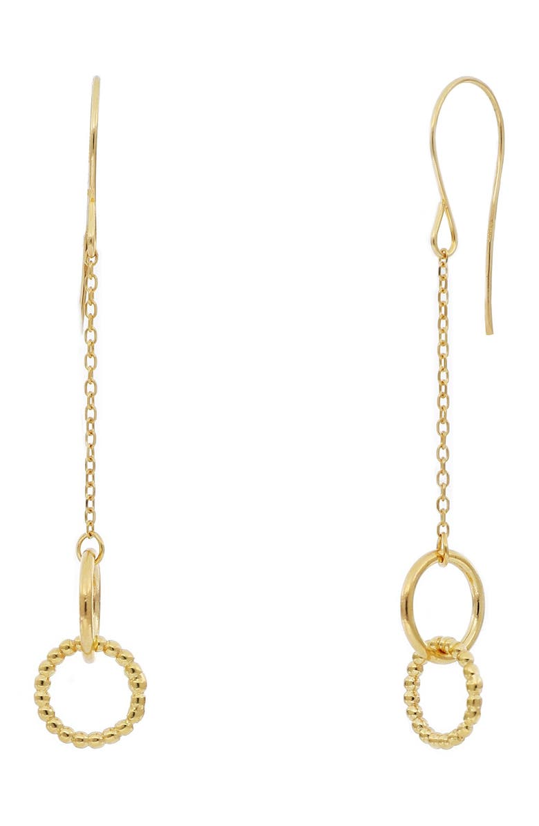 Bony Levy 14K Yellow Gold Interlocking Circle Drop Earrings, Alternate, color, 