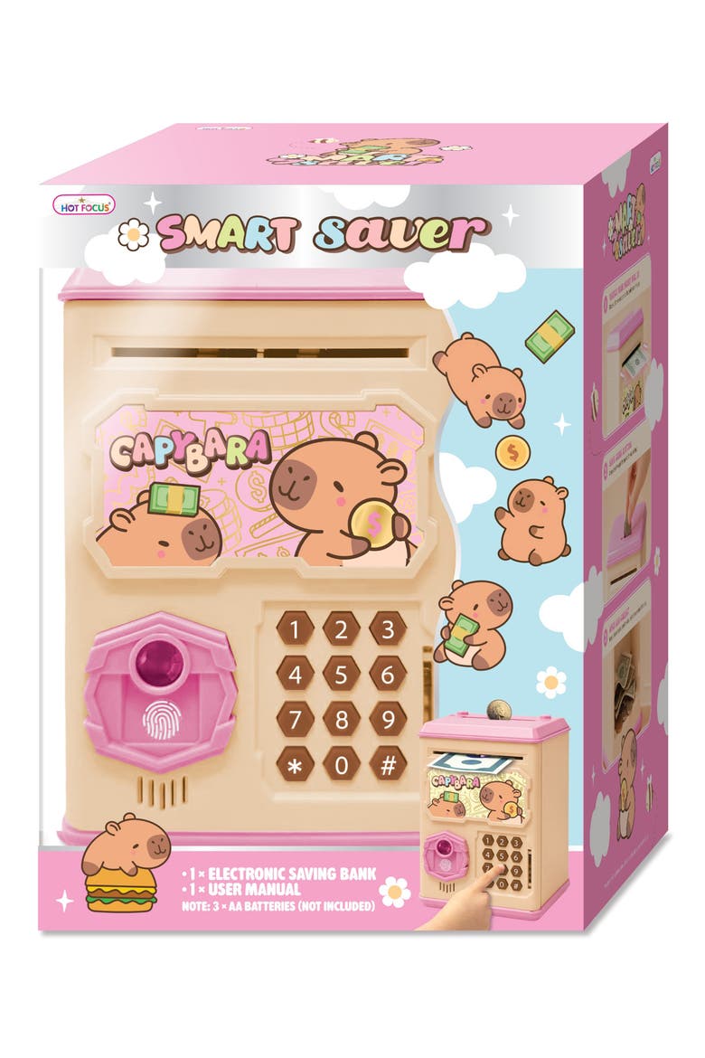 Kids' Smart Saver Capybara Digital Lockbox, Main, color, MULTI