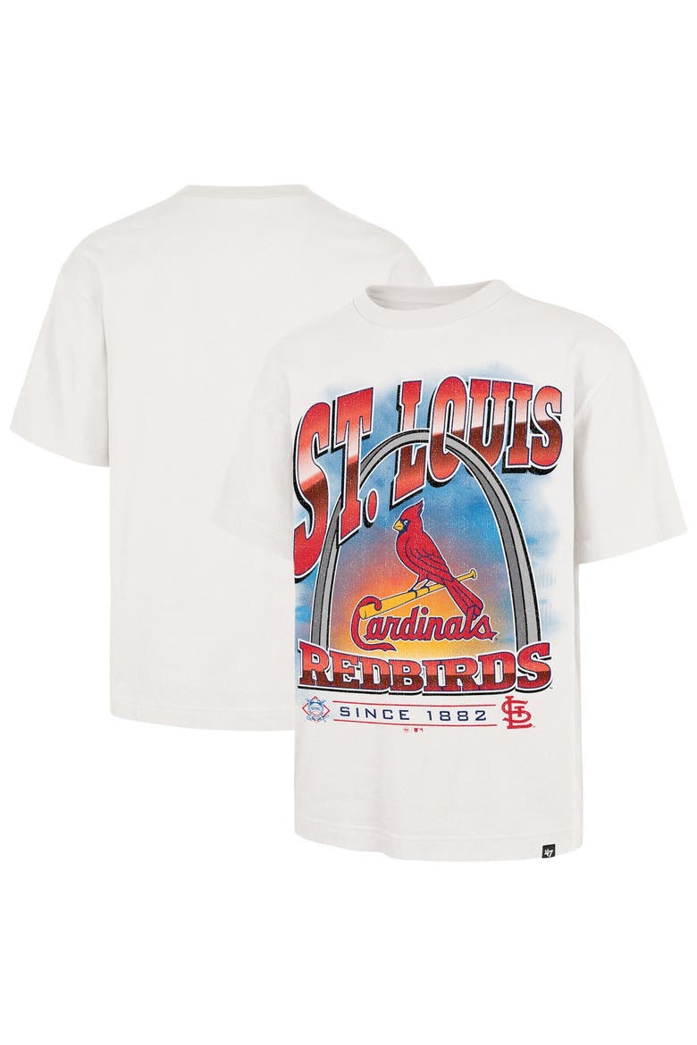 Men's '47 White St. Louis Cardinals Regional Upland Foundation T-Shirt, Main, color, White