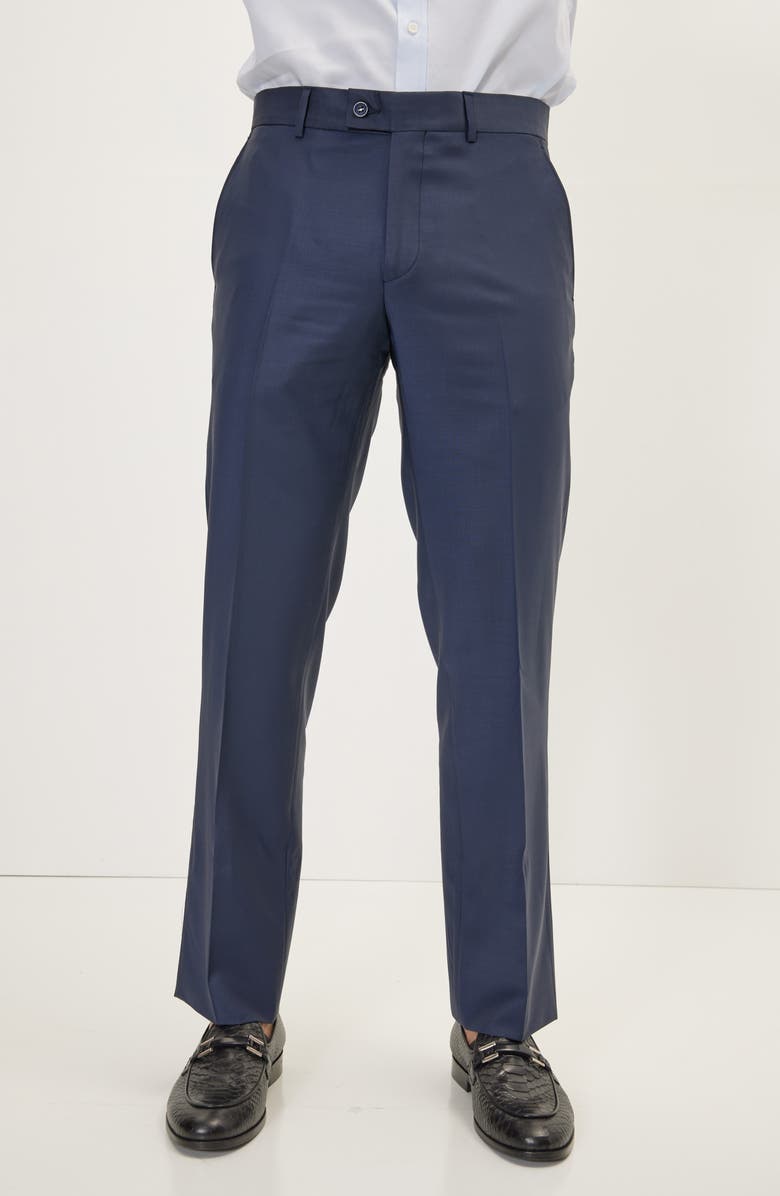 RON TOMSON Merino Wool Dress Pants, Main, color, 