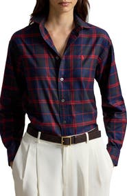 Polo Ralph Lauren Plaid Cotton Twill Button-Up Shirt