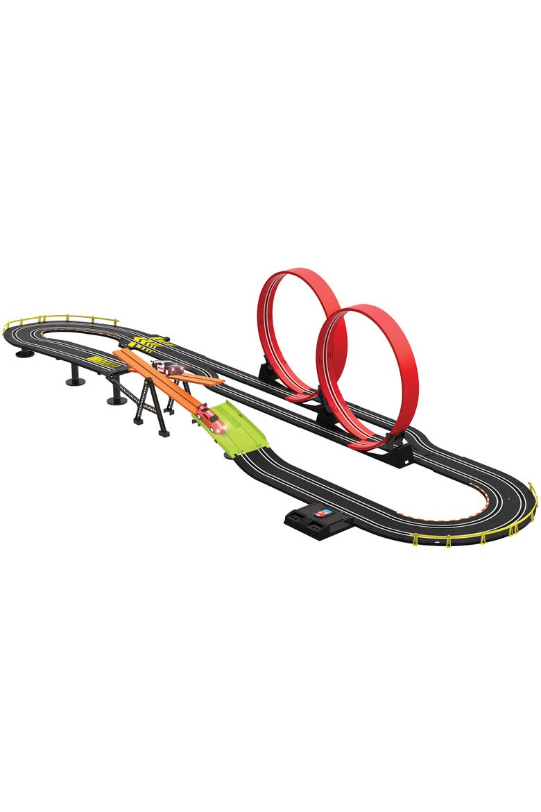 Road Star Challenge, Battery Operated Racing Set, 2 Slot Vehicles, Alternate, color, Multicolored