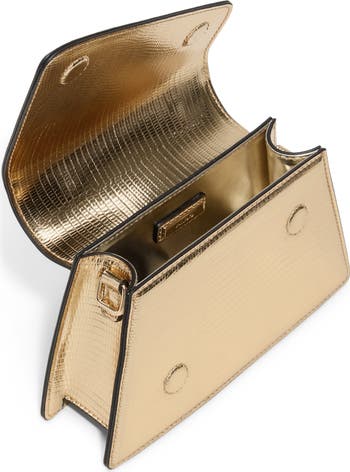 ALDO Aellaax Snakeskin Embossed Faux Leather Top Handle Bag