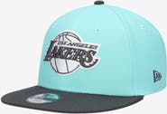 New Era Youth New Era Turquoise/Charcoal Los Angeles Lakers 9FIFTY Snapback Hat