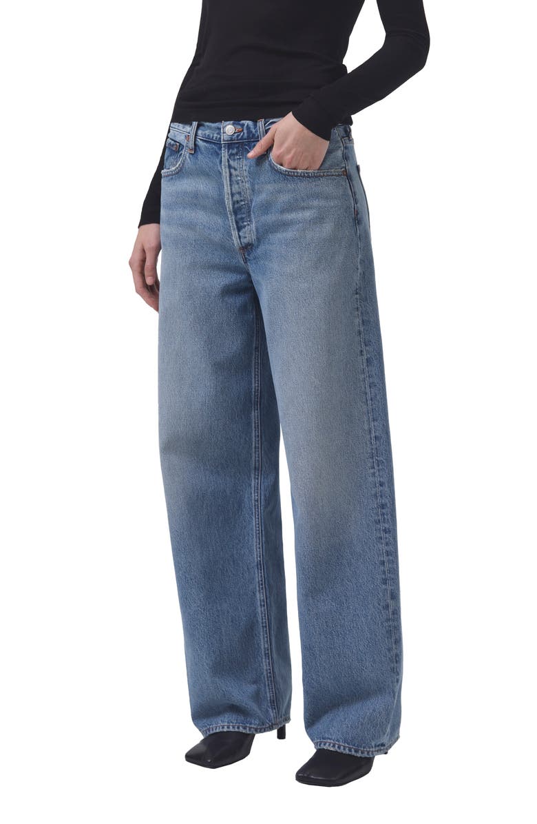 AGOLDE Low Slung Baggy Jeans, Alternate, color, Libertine