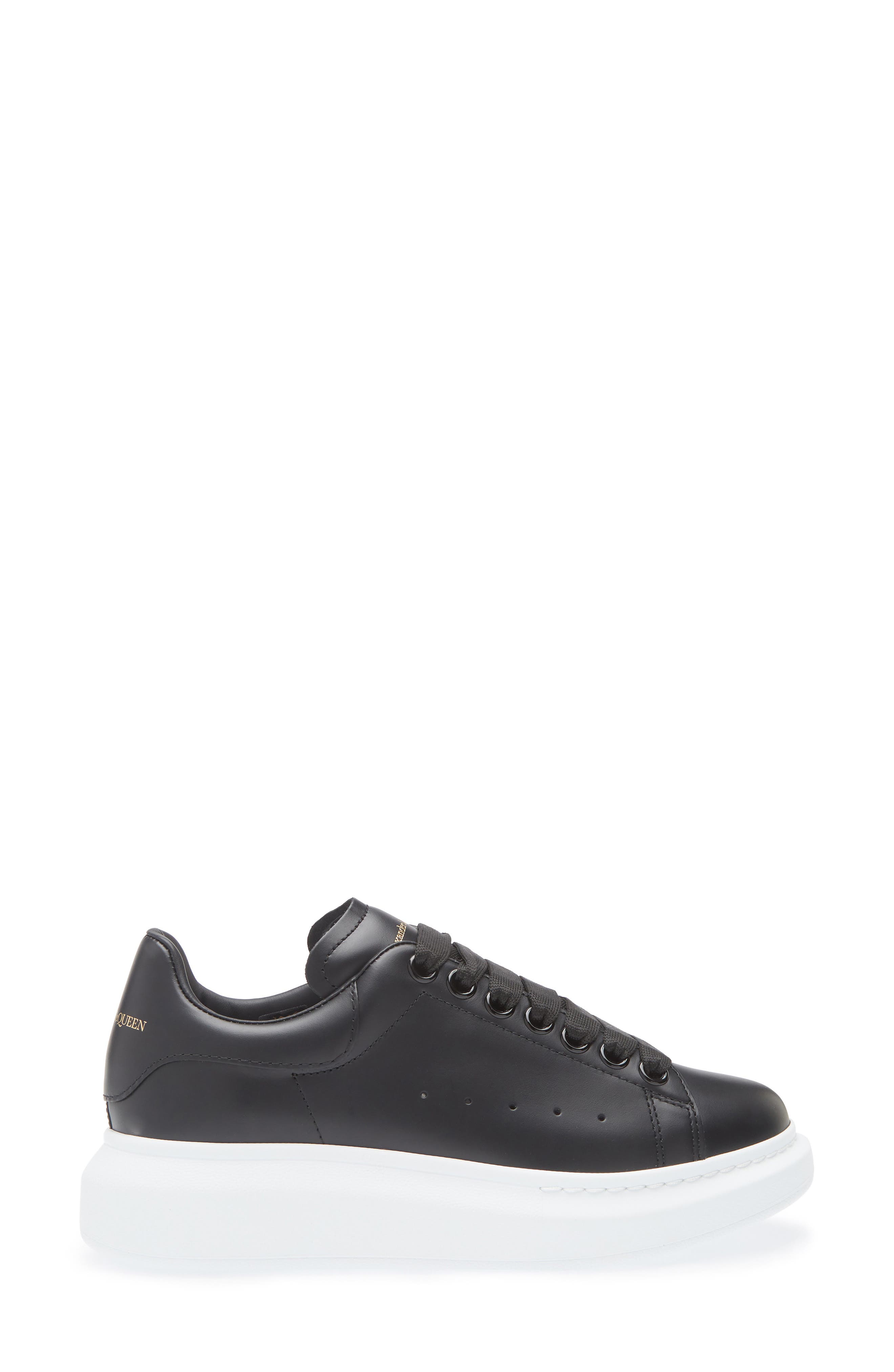 McQueen Oversize Sneaker, Alternate, color, Black