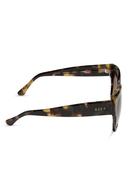 Diff Bella Ii 54mm Polarized Gradient Square Sunglasses In Brown Gradient