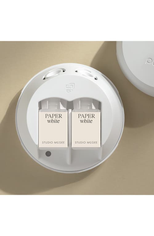 Pura X Studio Mcgee French Linen 2-pack Diffuser Fragrance Refills In Paper Whtie