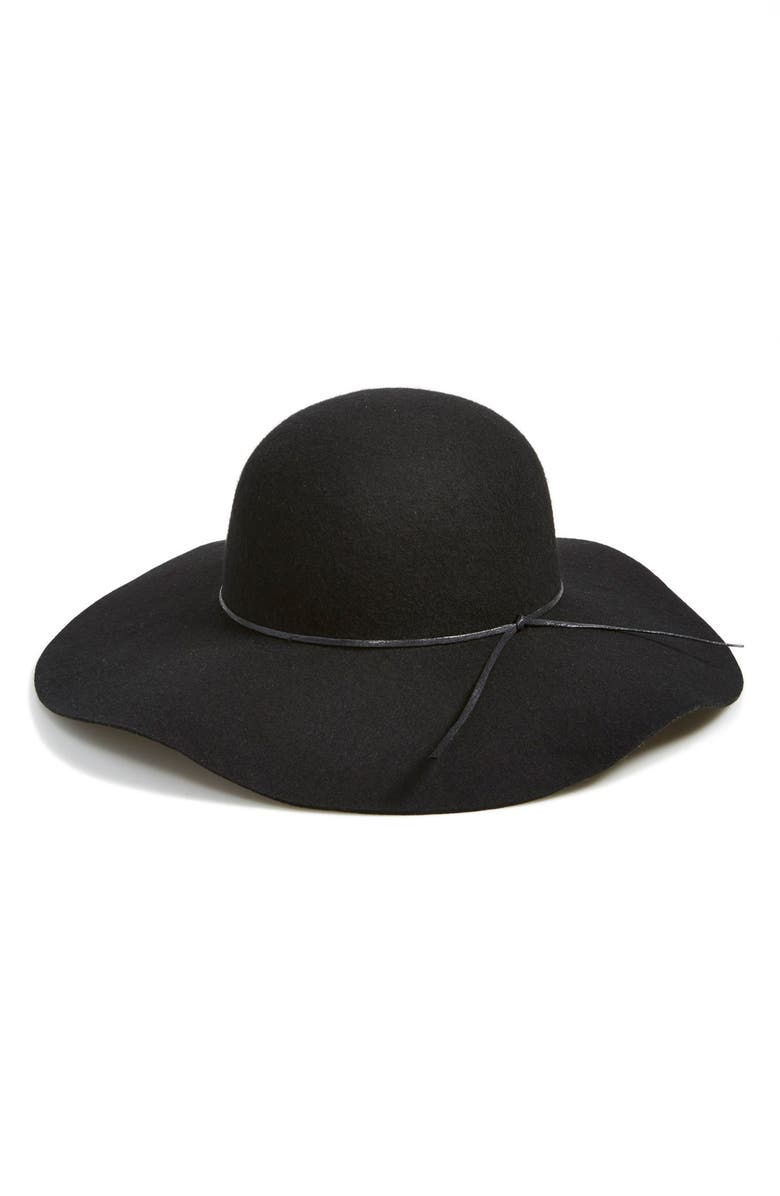 BP. Rope Trim Floppy Felt Hat, Alternate, color,