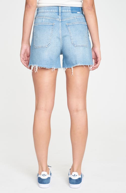 Daze The Knockout High Waist Cargo Denim Cutoff Shorts In Clarity