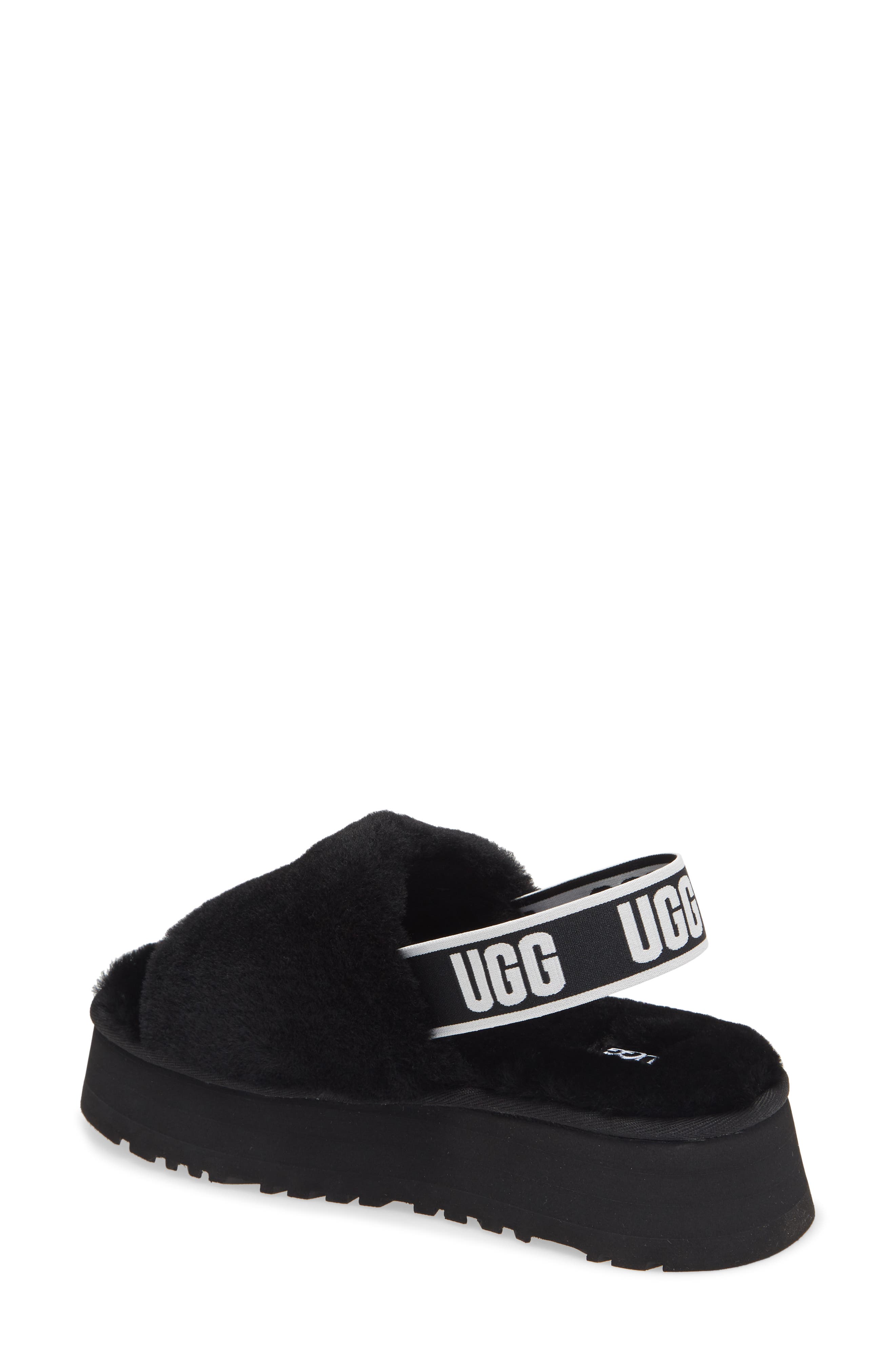 UGG<sup>®</sup> Disco Genuine Shearling Slingback Slipper, Alternate, color, 