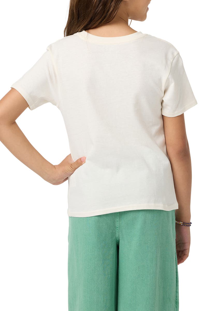 O'Neill Kids' Bouquet Angie Cotton Graphic T-Shirt, Alternate, color, Tofu