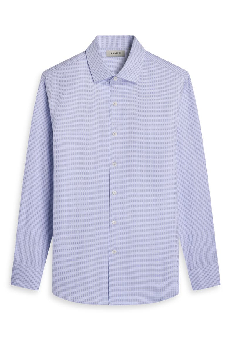 Alvin Shaped Fit Mini Check Button-Up Shirt, Alternate, color, AIR BLUE