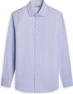 Bugatchi Alvin Shaped Fit Mini Check Button-Up Shirt