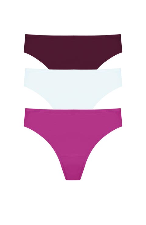 Bliss Bare Cotton Thong 3-Pack