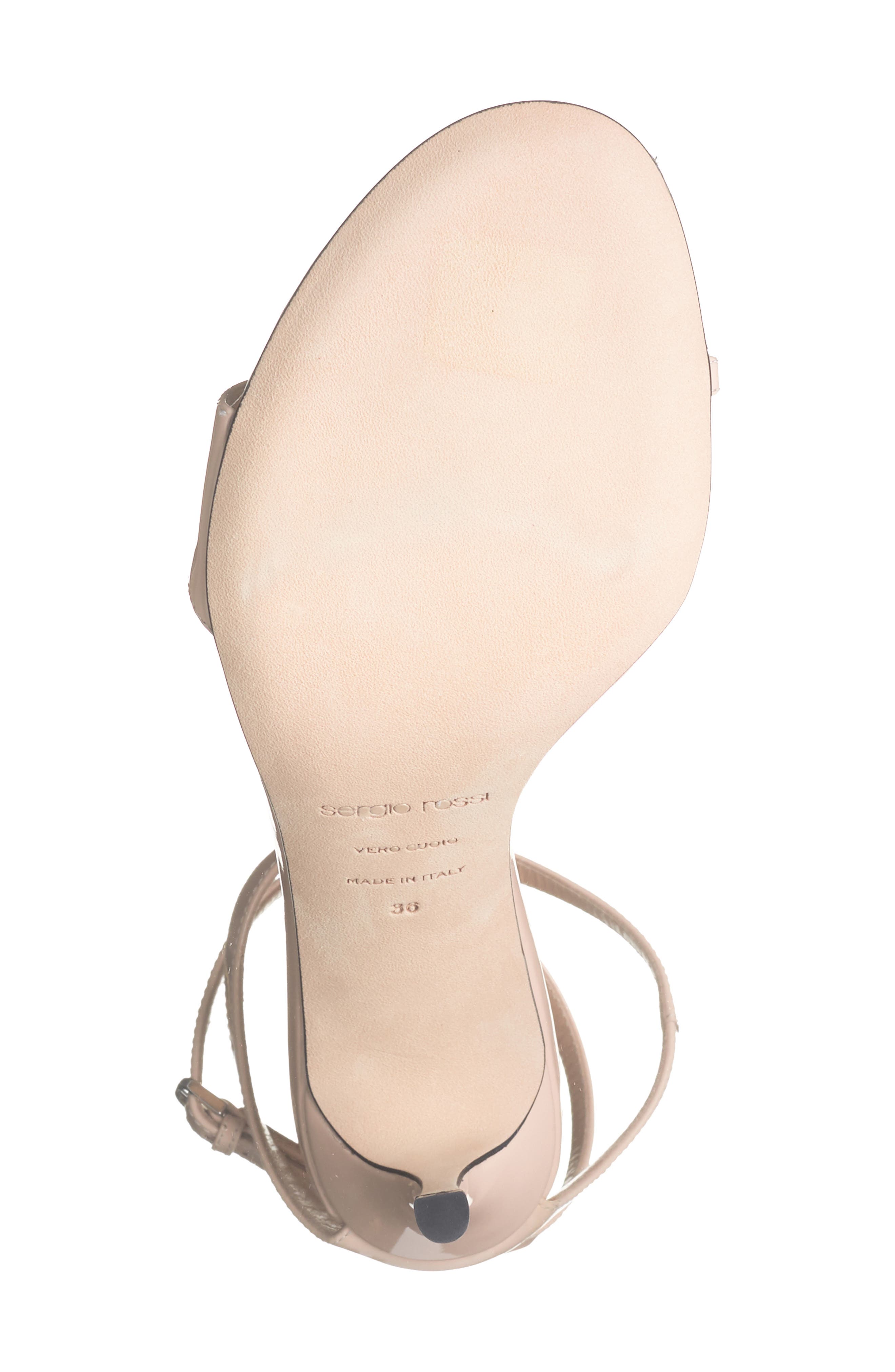 Sergio Rossi Ankle Wrap Sandal, Alternate, color, 