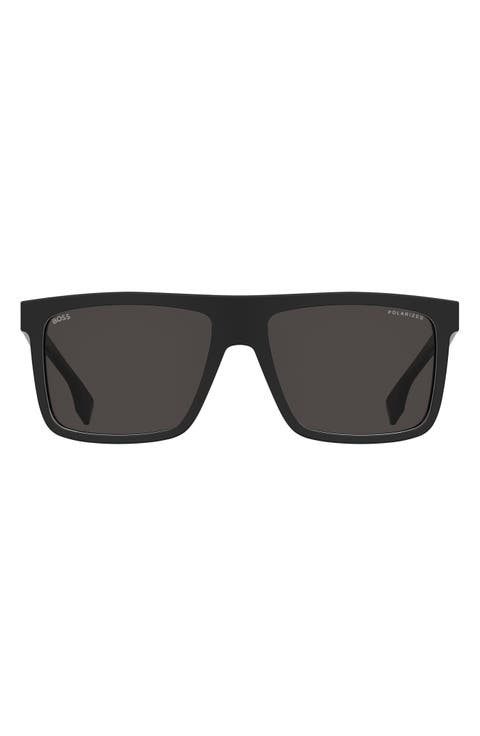 59mm Polarized Square Sunglasses