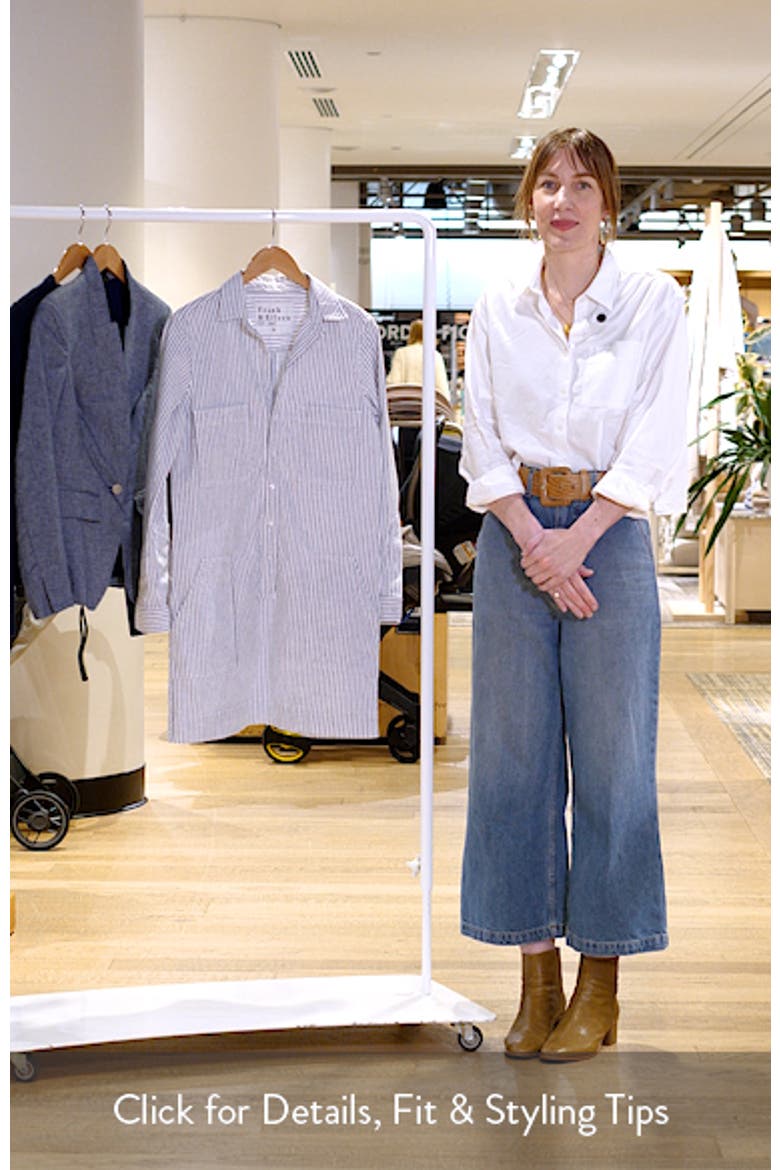 Ireland Stripe Long Sleeve Utility Shirtdress video