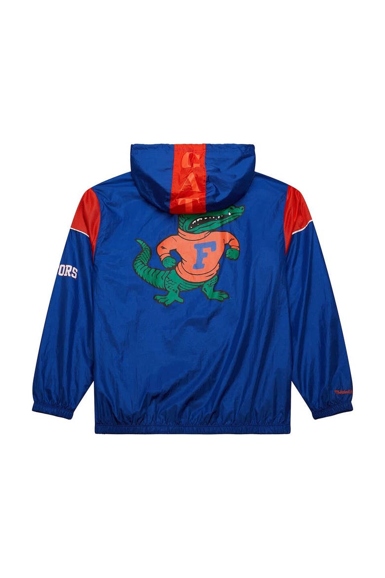 Men's Mitchell & Ness Royal Florida Gators Anorak Vintage Logo Half-Zip Hoodie Jacket, Alternate, color, Royal