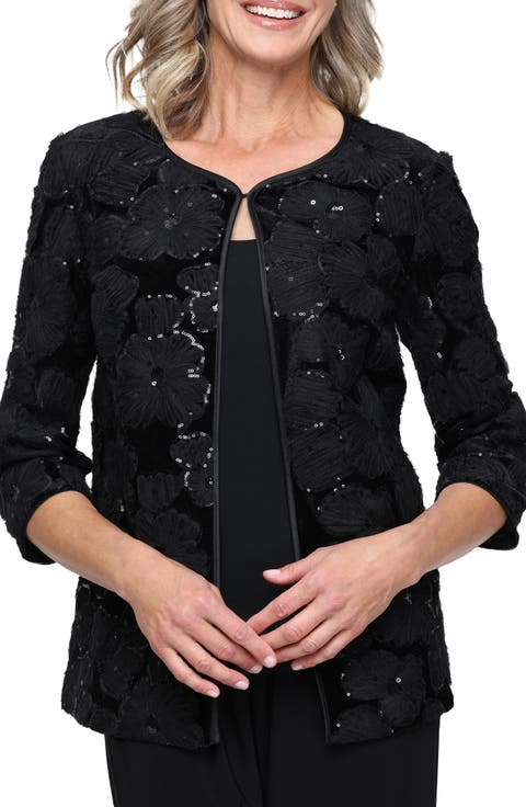 Sequin Soutache Velvet Twinset