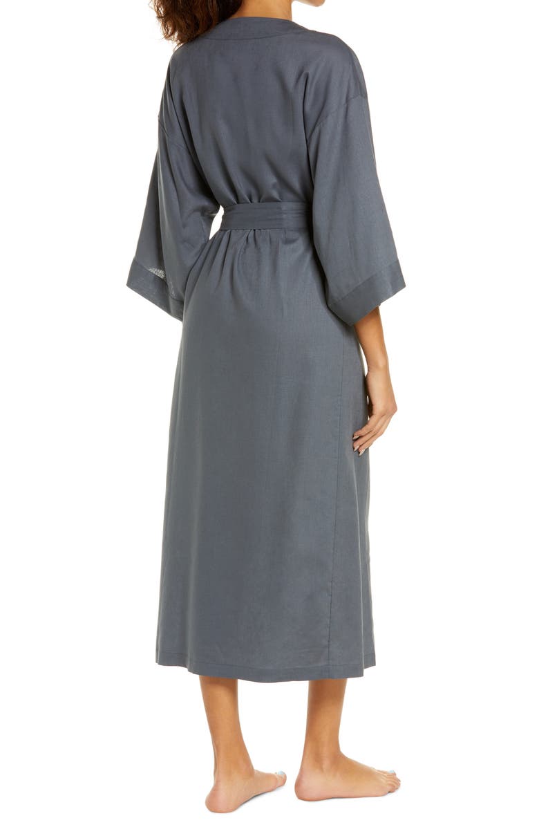 Nordstrom Linen Blend Robe, Alternate, color, 