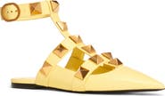Valentino Garavani Valentino Roman Stud Ankle Strap Flat
