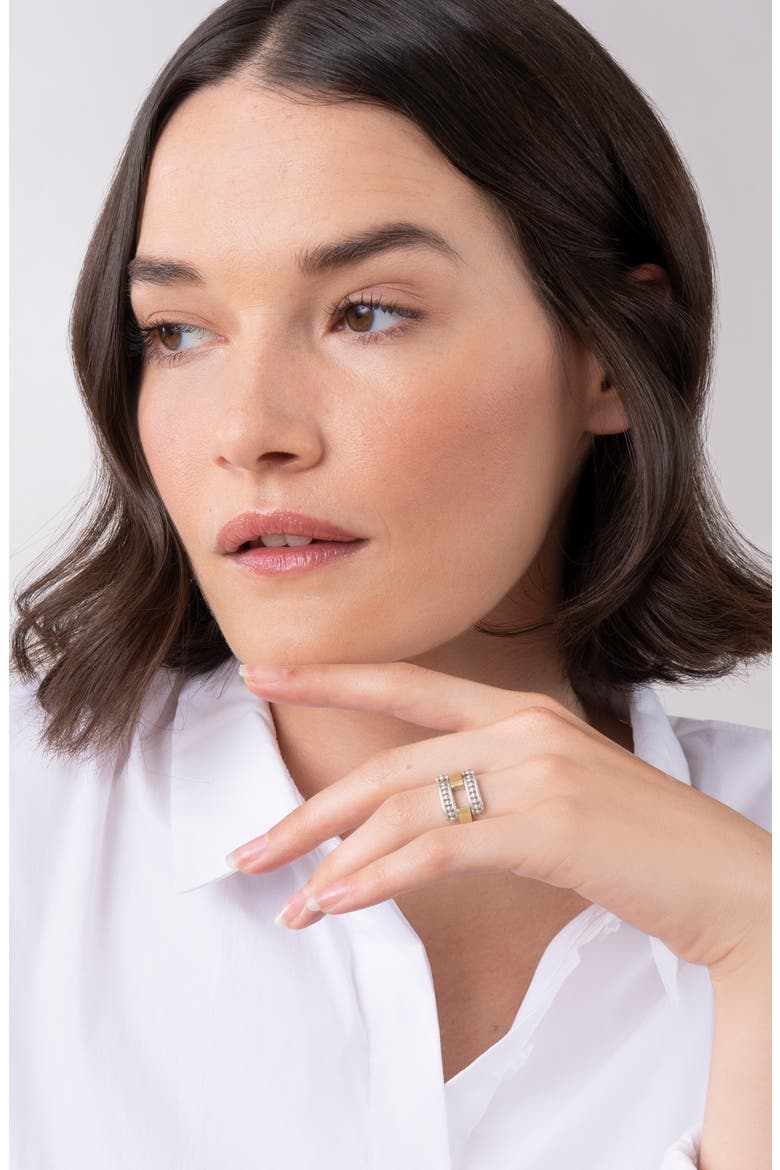 High Bar Link Band Ring, Alternate, color, TWO-TONE