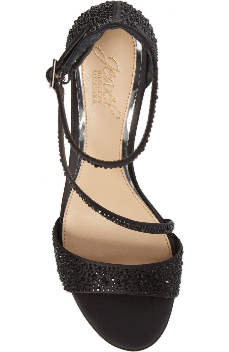 Jewel Badgley Mischka Tangerine Crystal Embellished Sandal, Alternate, color,