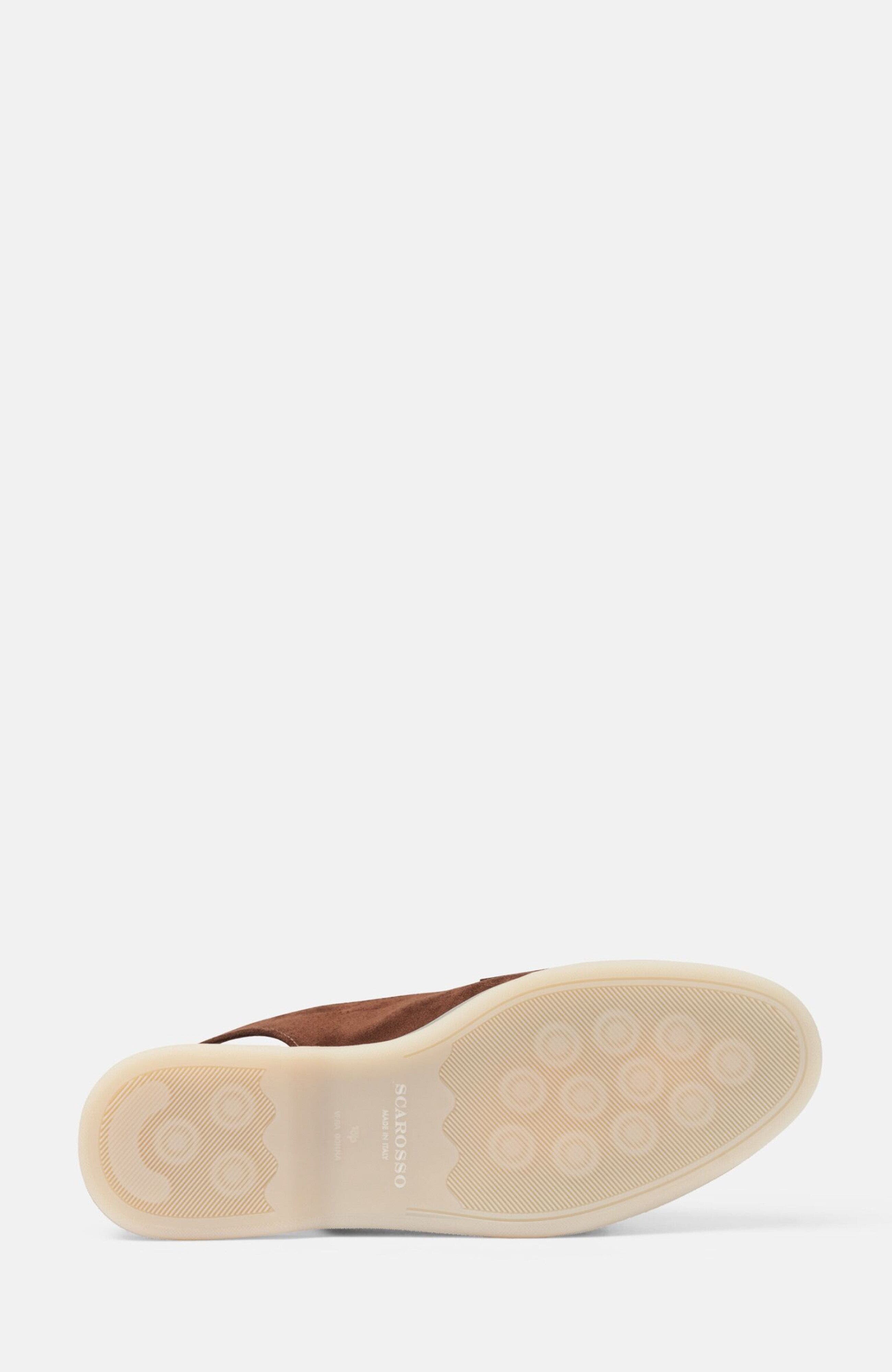 Leila Loafers, Alternate, color, Brown - Suede