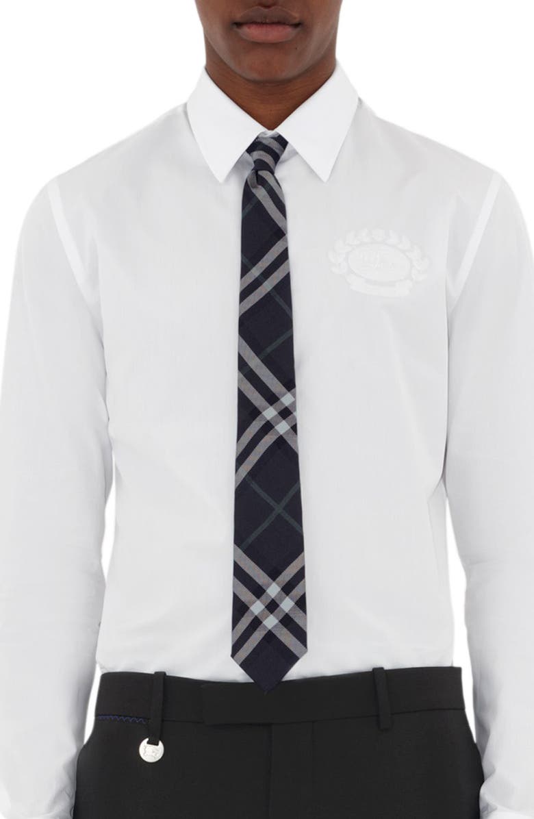 Burberry Mandston Check Silk Tie, Alternate, color,
