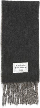 Acne Studios Volly Alpaca & Wool Blend Fringe Scarf
