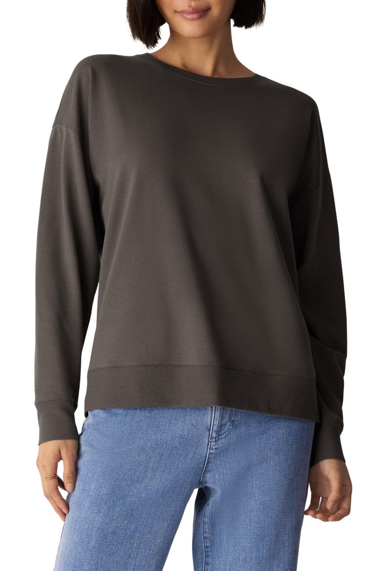 Crewneck Sweatshirt, Main, color, COBBLESTONE