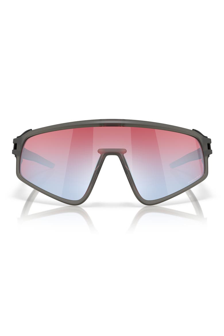 Latch Panel Rectangular Sunglasses, Main, color, GREY WHITE