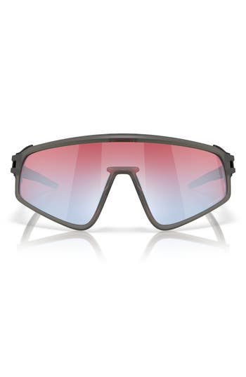 Oakley Latch Panel Rectangular Sunglasses In Grey White
