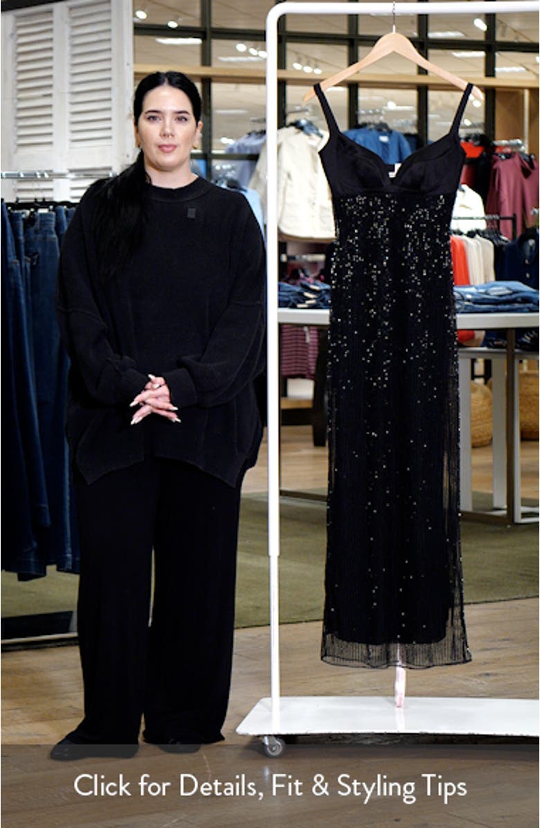 Ari Hand Beaded Body-Con Gown, sales video thumbnail