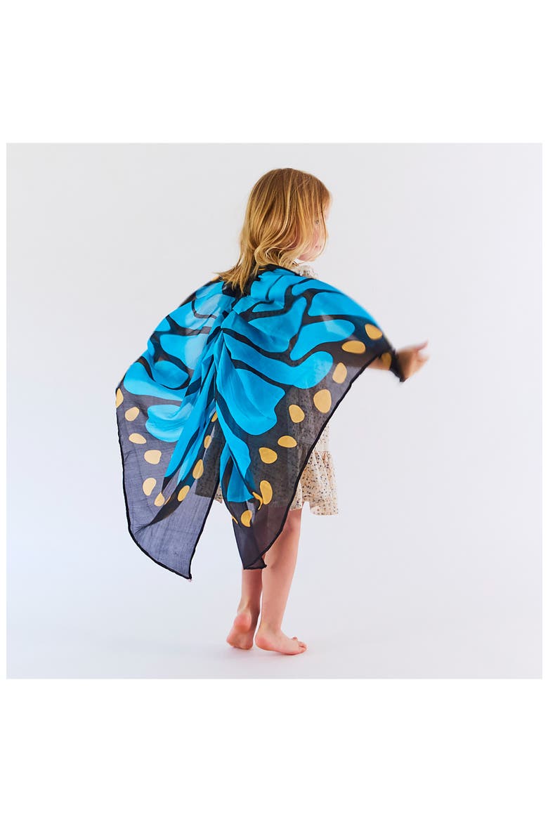 Kids' Butterfly Silk Fairy Wings, Alternate, color, BLUEBELL