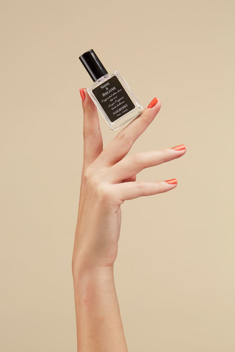 Shine & Breathe Top Coat, Alternate, color, Clear