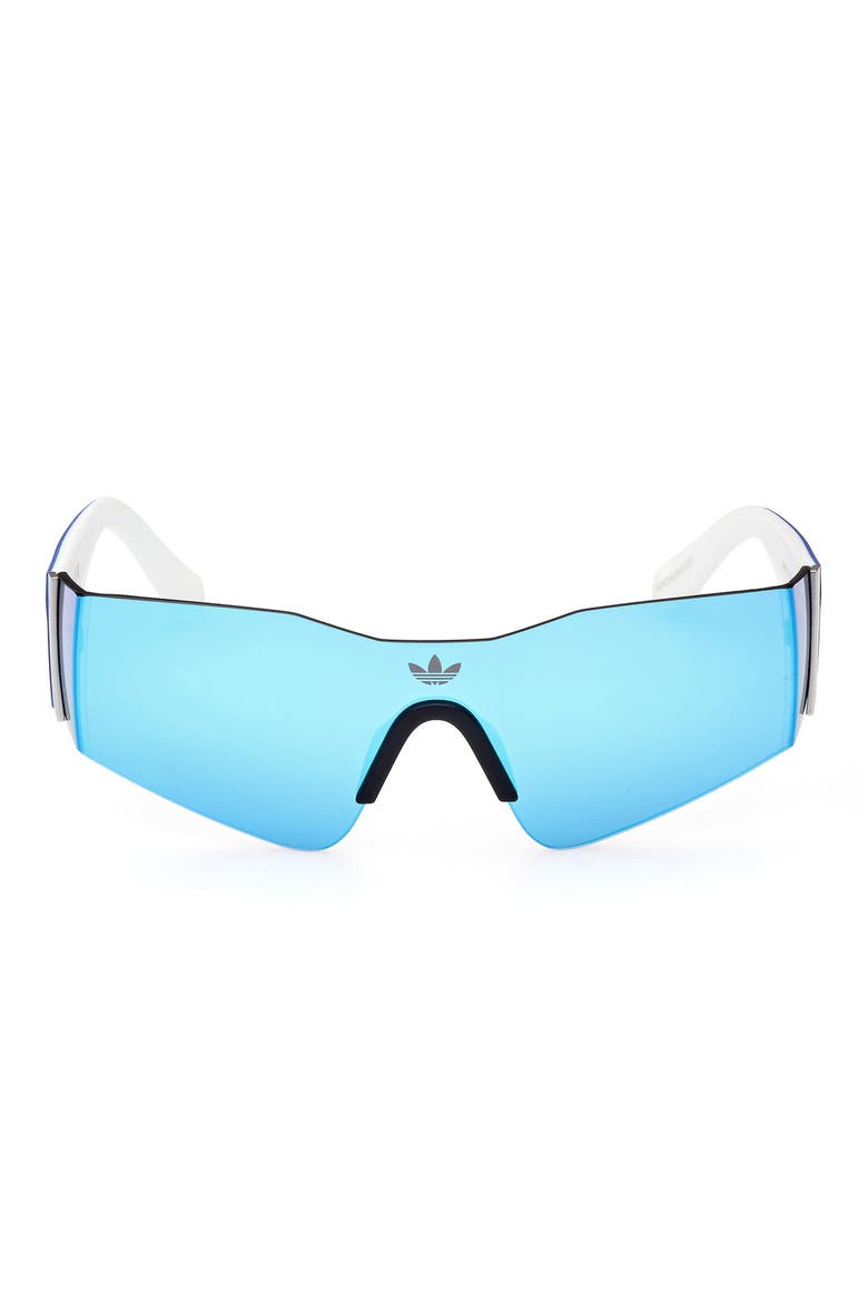 Shield Sunglasses, Main, color, MATTE PALLADIUM / BLUE MIRROR
